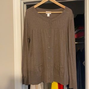 Brown Ann Taylor Loft cardigan